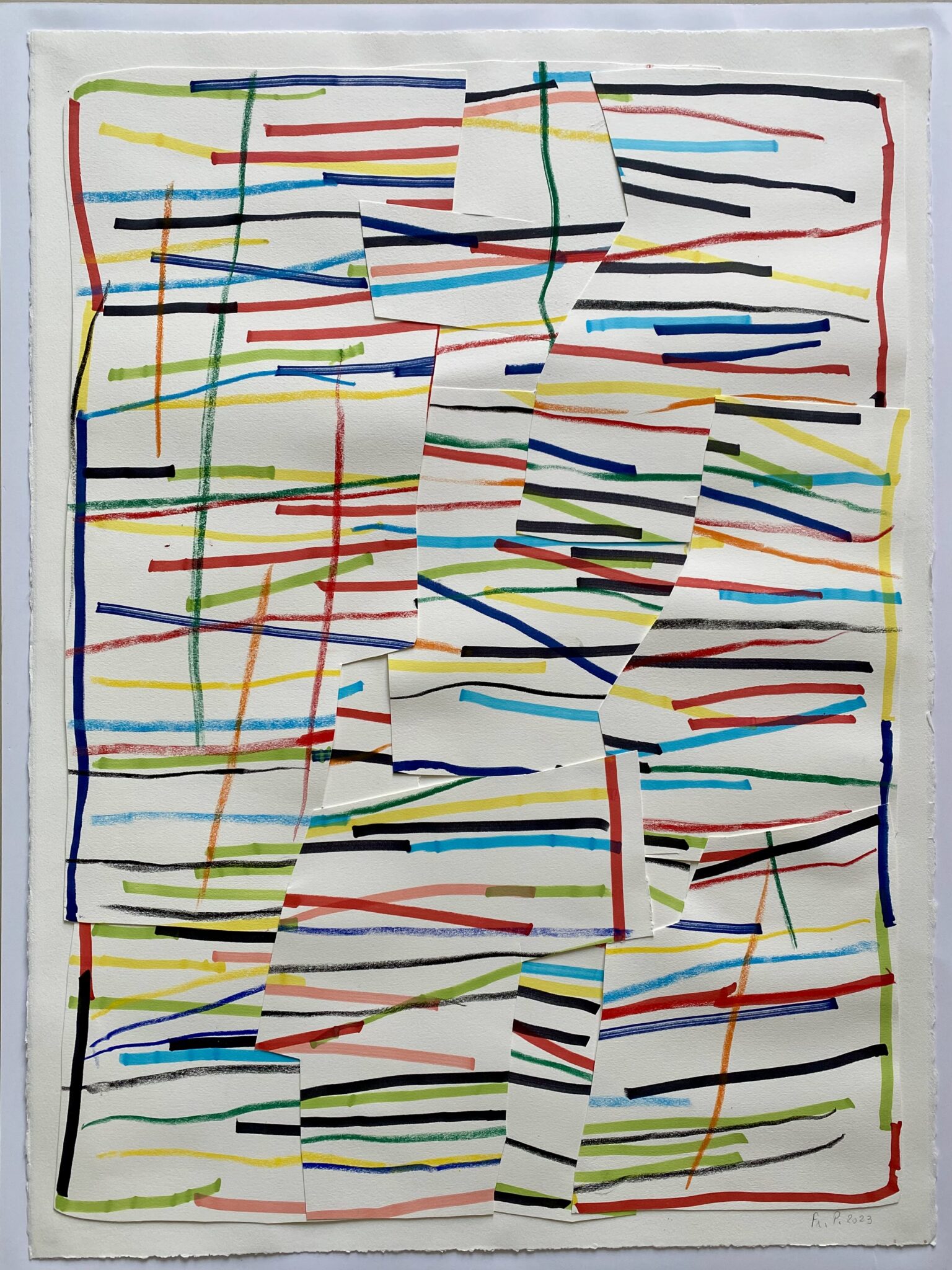 Sans titreComposition au feutre sur papier56 x 76 cm2023