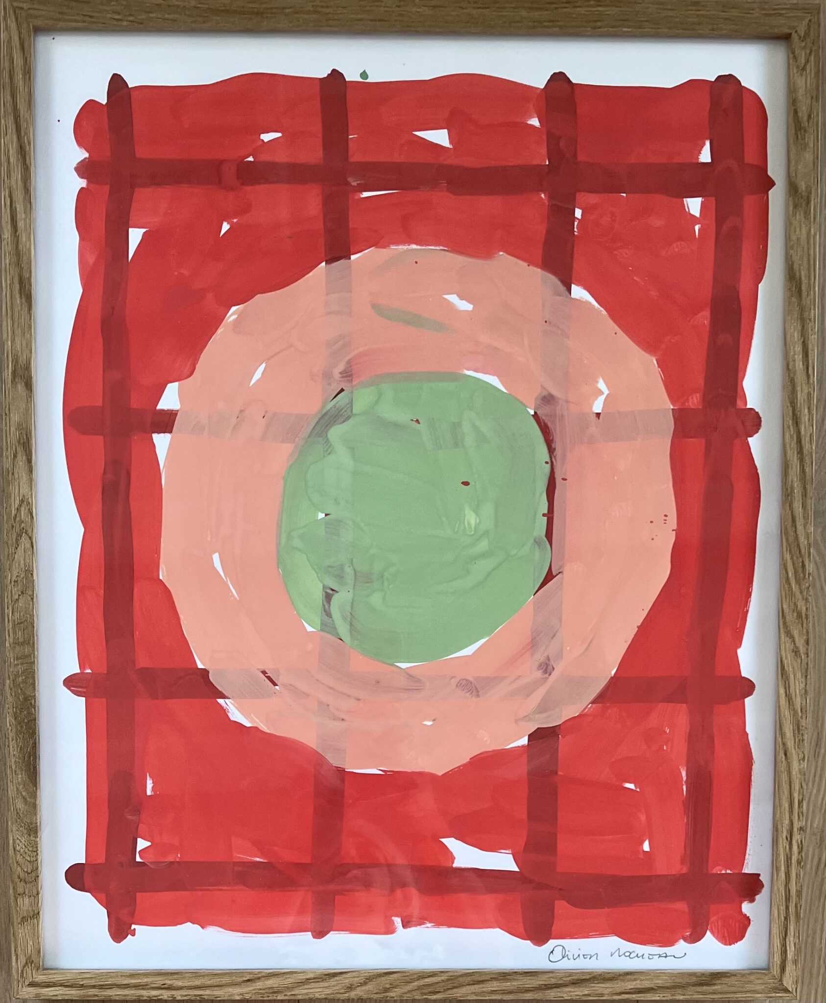 Sans titre Peinture sur papier43 x 53 cm encadré2024