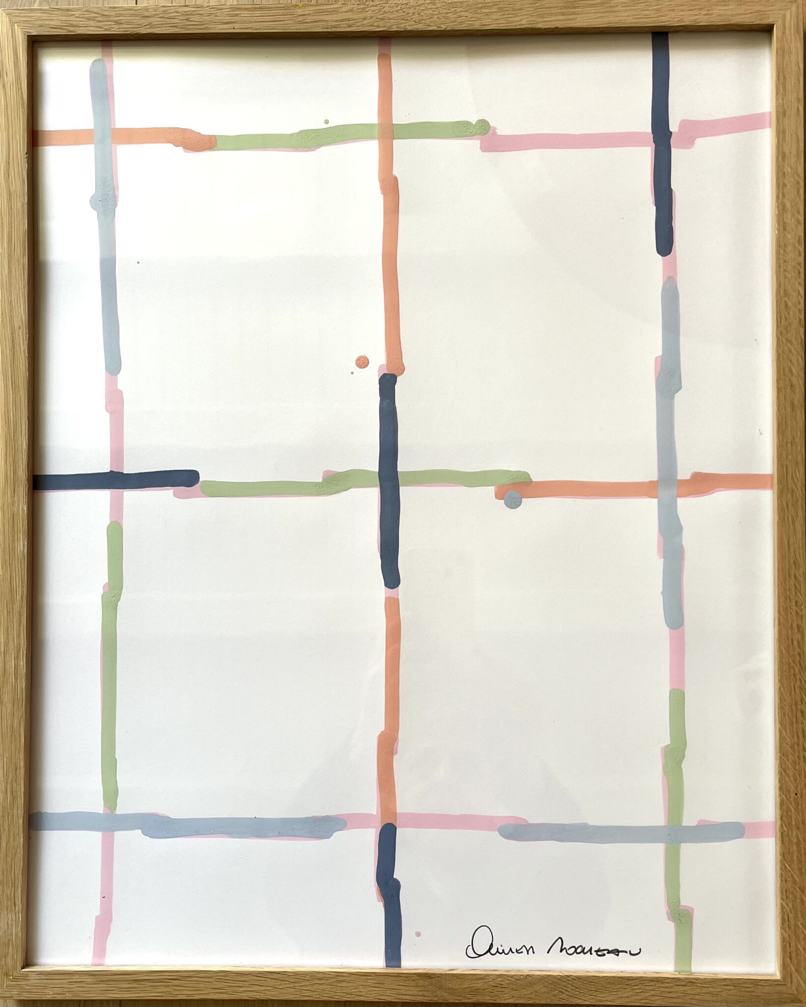 Sans titre Peinture sur papier 43 x 53 cm encadré2025