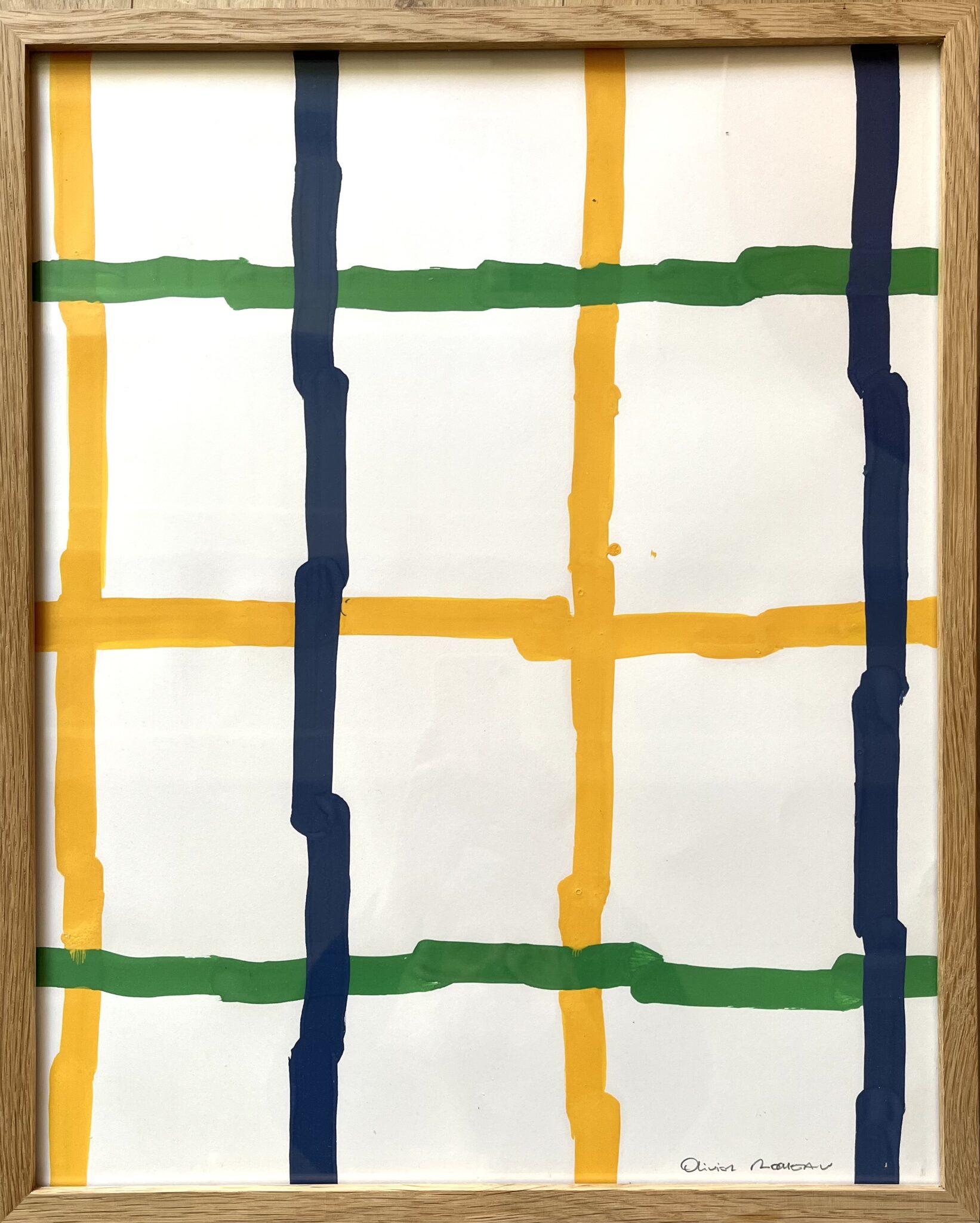 Sans titre Peinture sur papier 43 x 53 cm encadré2025